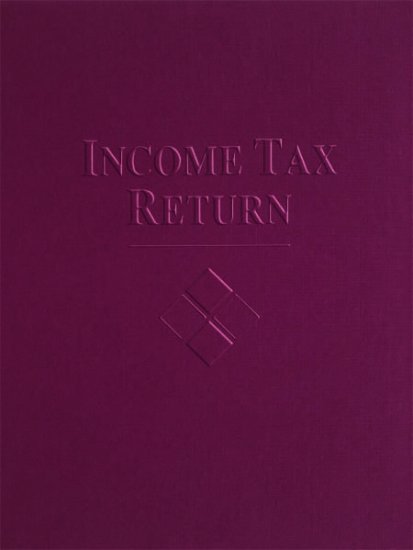 (image for) Tax Folder Standard 9 x 12 - Burgundy MDFBU55