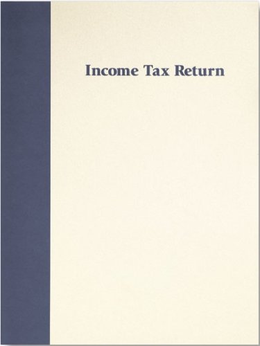 (image for) Tax Folder Premium 9 x 12 - Cream w/ Blue Ink MDFFB19