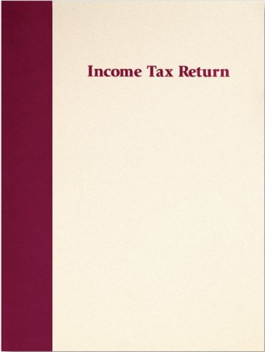 (image for) Tax Folder Premium 9 x 12 - Cream w/ Burgundy Ink MDFFBU29