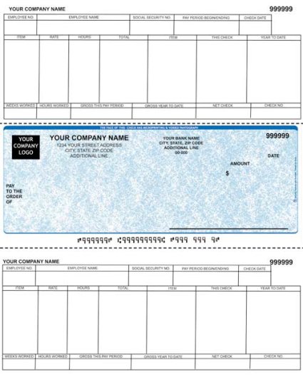 (image for) Peachtree Quantum Payroll Check MD7227