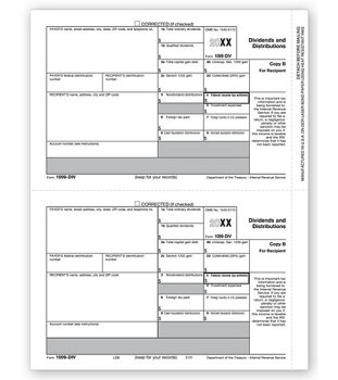 (image for) 1099-DIV Income 2UP Individual Sheets Recipient Copy B MDTF5131