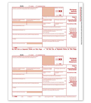 (image for) 1098 Mortgage Int 2UP Individual Sheets Federal Copy A MDTF5150