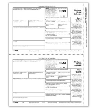 (image for) 1098 Mortgage Int 2UP Ind Sheets Payer/Borrower Copy B MDTF5151