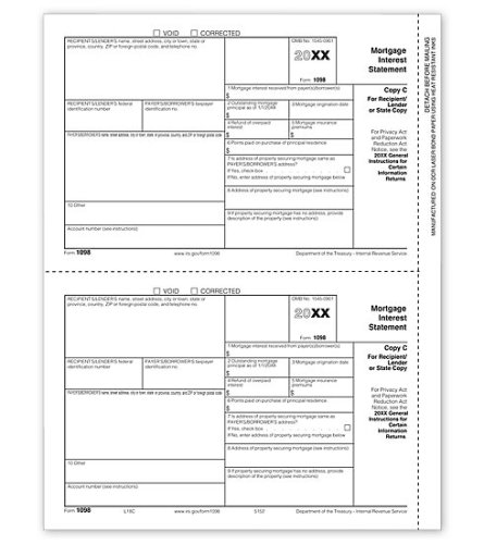 (image for) 1098 Mortgage Int 2UP Individual Sheets State Copy C MDTF5152