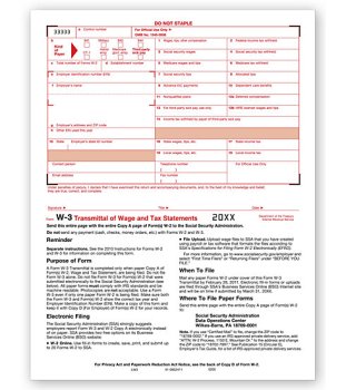 (image for) W-3 Transmittal MDTF5200