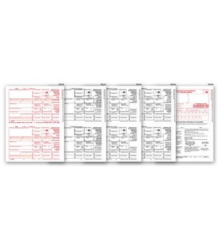 (image for) 1099-R 2UP Laser Form 4 part set MDTF5644