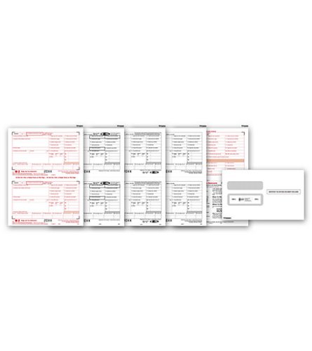 (image for) W-2 2UP Laser Form 4 part set w/envelope MDTF5645E