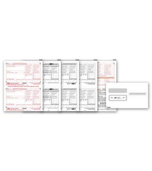 (image for) W-2 2UP Laser Form 6 part set w/envelope MDTF5650E