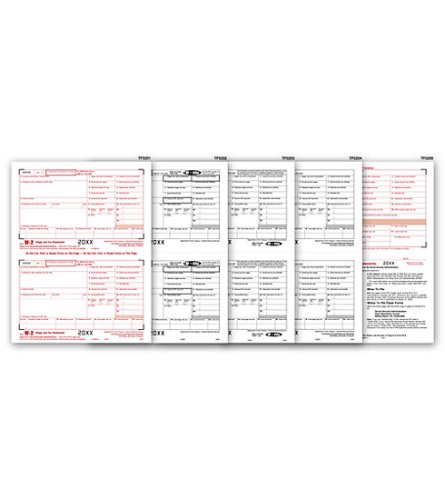 (image for) W-2 2UP Laser Form 8 part set MDTF5655