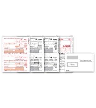 (image for) 1099-DIV Dividend Income 2UP 4 part set w/envelope MDTF6107E