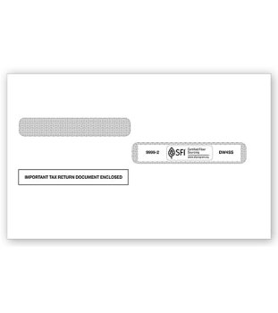 (image for) 4UP Box Laser W-2 Window Self Seal Envelope MDTF99992