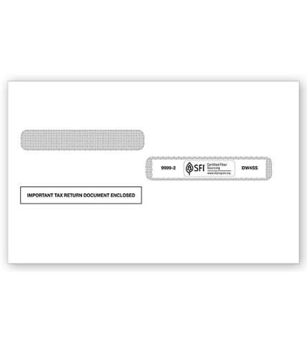 (image for) 4UP Box Laser W-2 Window Self Seal Envelope MDTF99992