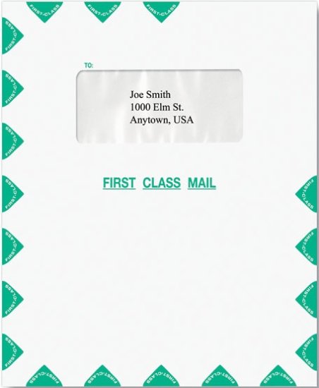 (image for) First Class Single Window Envelope-Moisture Seal MDPEI35