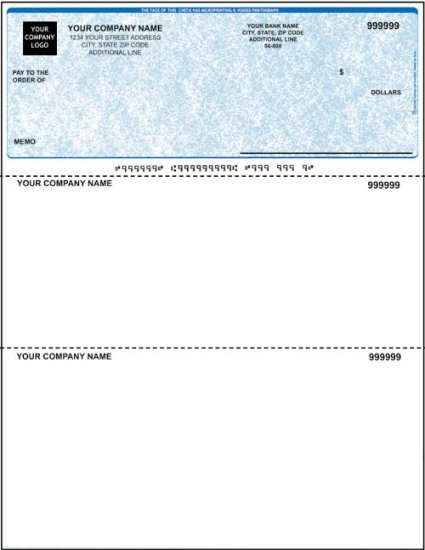 (image for) QuickBooks General Purpose Check MD7499