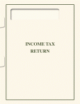 (image for) Tax Folder for 1040 w/Window & Side Staples- Cream MDSFOFW
