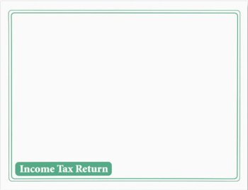 (image for) Tax Return Envelope White w/Green Ink MDENV410