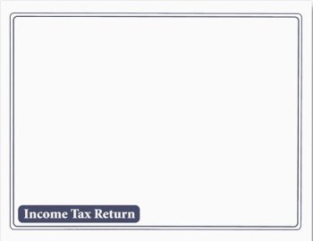 (image for) Tax Return Envelope White w/Blue Ink MDENV510